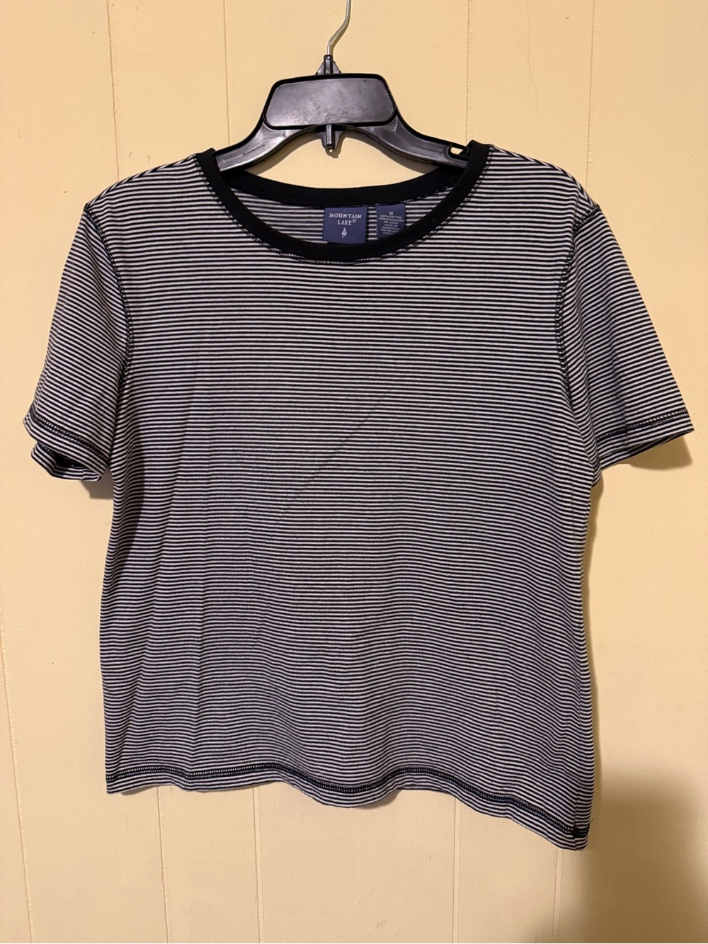Mountain Lake Black & White Striped Tee